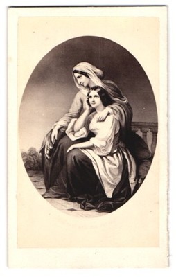 Photograph Painting: Mother with Daughter 