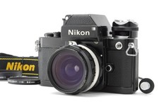  NEAR MINT w/Hood Nikon F2 Photomic Black SLR Film Camera w/28mm F/3.5 Lens