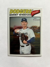 2026 Topps Heritage Emmet Sheehan #178 base Chrome parallel 