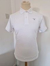 Barbour International. Mens Polo Shirt. Large. White. New With Tags. RRP £50
