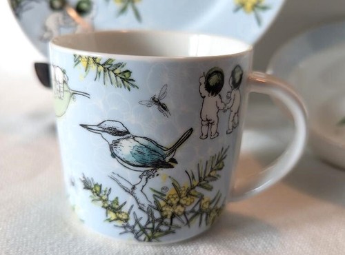 May Gibbs Ecology Gumnut Babies Wattle Plate, Bowl and Mug 2018 Three Pieces - Picture 4 of 10