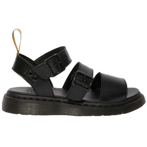 Dr. Martens Unisex Vegan Gryphon Slingback Sandals Black Felix Rub Off READ - Picture 8 of 12