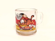 Vintage 1978 Garfield McDonalds Mug Cup Funny Glass Anchor Hocking Made in USA