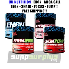 EVL ENGN Hardcore Fat Burning Pre Workout Energy Focus & Pump - 30 Ser - ALL