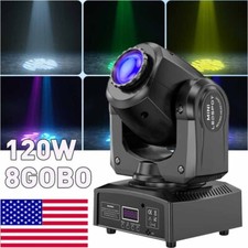 120W LED Moving Head Light RGBW 8GOBO DMX Beam Stage Spot Lighting DJ Disco Xmas