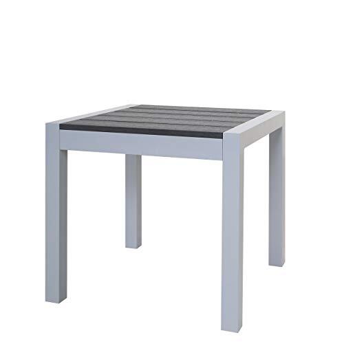 Chicreat C382.04 Benches, Alluminio, Wood, Argento e Nero, 50 x 50 x 45cm (I6e)