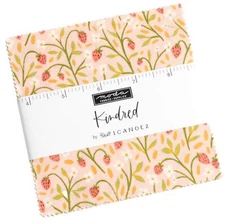 Kindred Moda Charm Pack 42 100% Cotton 5" Precut Quilt Squares