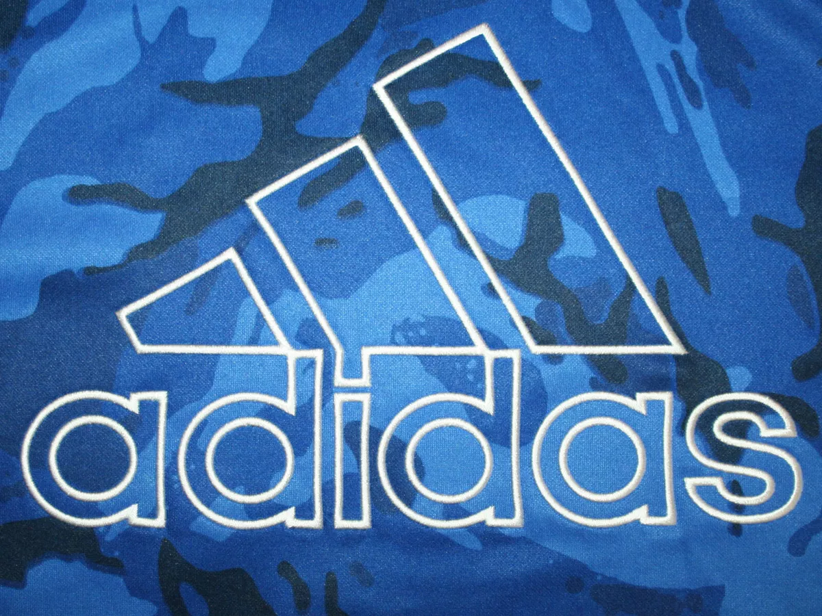 Adidas blue camo jacket sales
