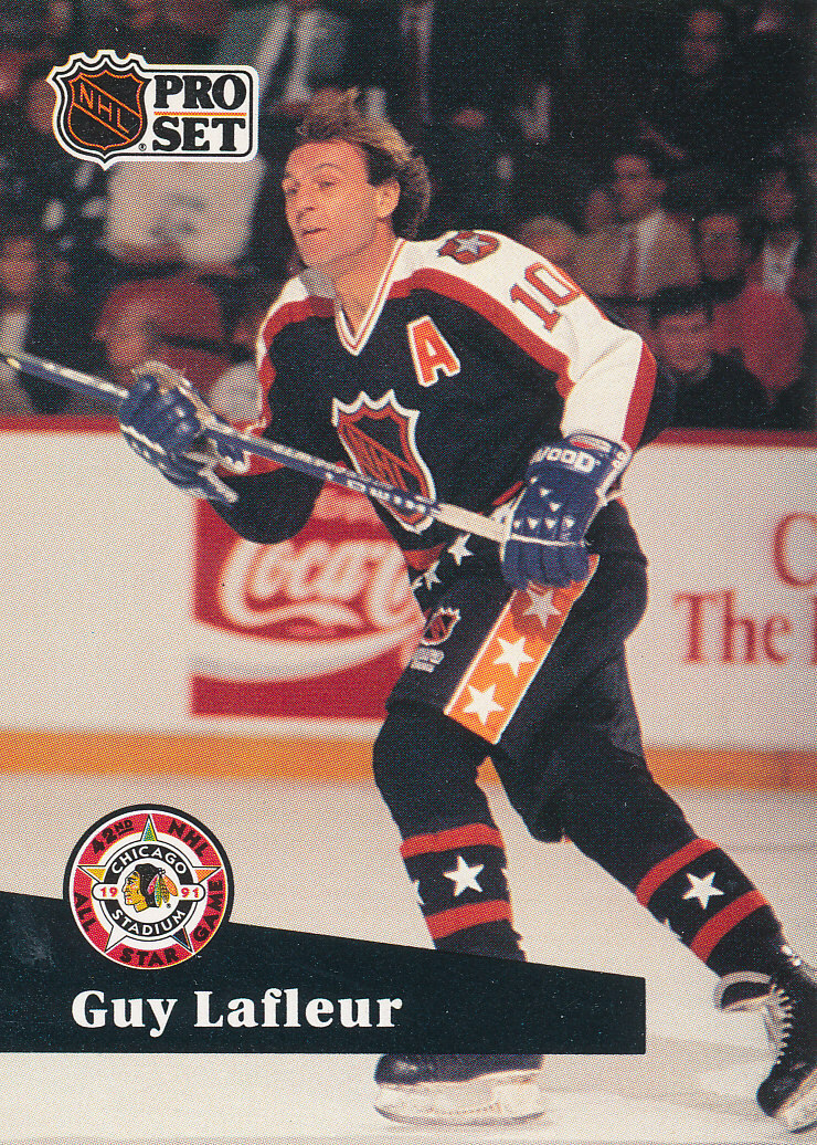 Guy Lafleur 1991-92 Pro Set French #317 Nordiques Hockey Card  