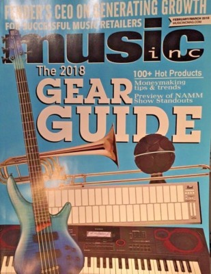 MUSIC INC MAGAZINE GEAR GUIDE 2018 100 Plus of the hottest Music Gear!