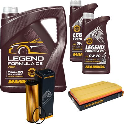 Inspektionspaket MANNOL 0W-20 Legend Formula C5 7L für Mercedes-Benz E-Klasse