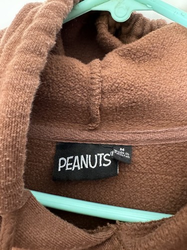 Felpa con cappuccio Peanuts Woodstock Snoopy taglia M marrone pullover Rise & Shine - Foto 2 di 6