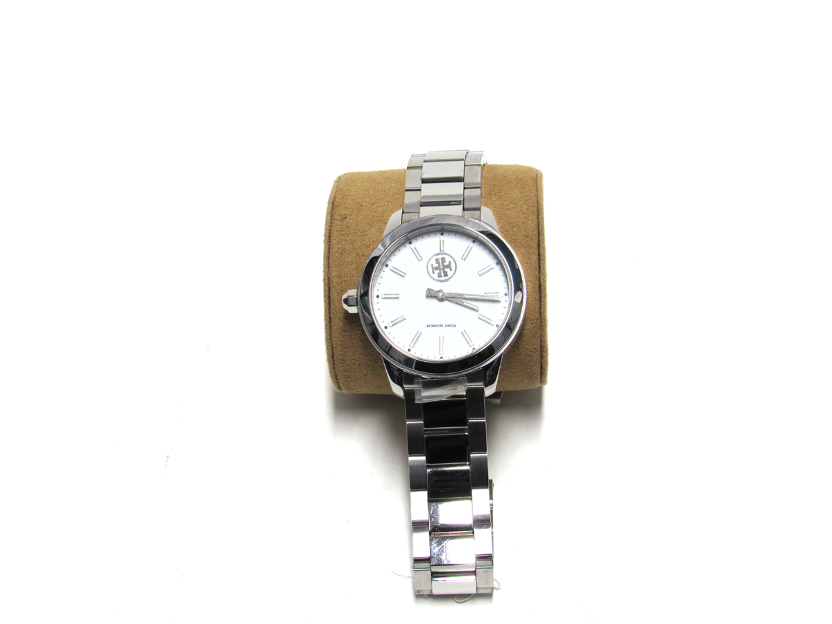 Tory Burch Collins TBW1201 38mm Stainless Steel Watch Tory Burch Collins Silver Stainless Steel White Dial Women main image 2