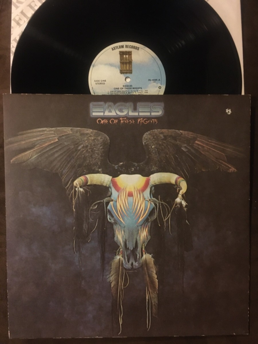 EAGLES One Of These Nights - 1975 Asylum LP w/ Embossed Cover - EX