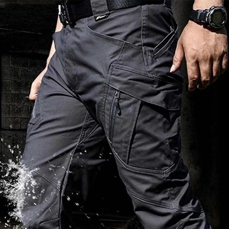 Pantalones De Trabajo Múltiples Bolsillos Elásticos Militares Viajes Para  Hombre