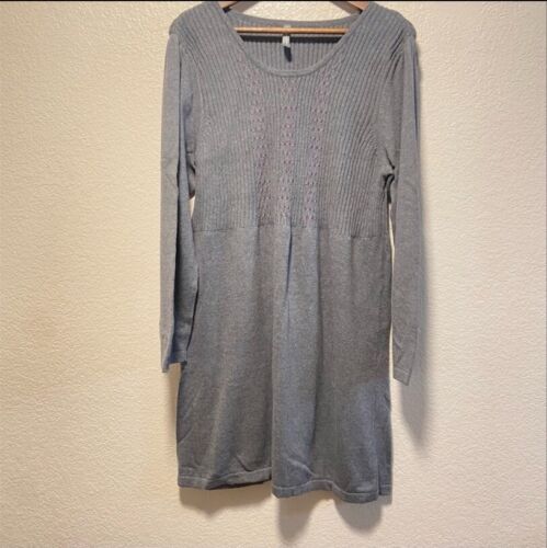 Hanna Andersson women’s gray knee length sweater dress 18 - Picture 1 of 6