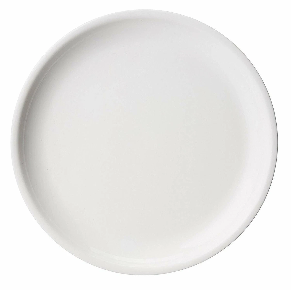 Best Microwave Safe Plate Plastic Plates for Dinner 11 inch (Pack of 6,  White)