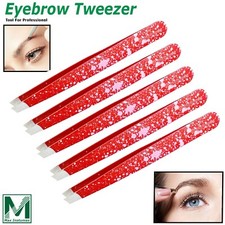 Eyebrow Tweezers Set Hair Removal Pinzas Stainless Steel Makeup Beauty Tools 5PC