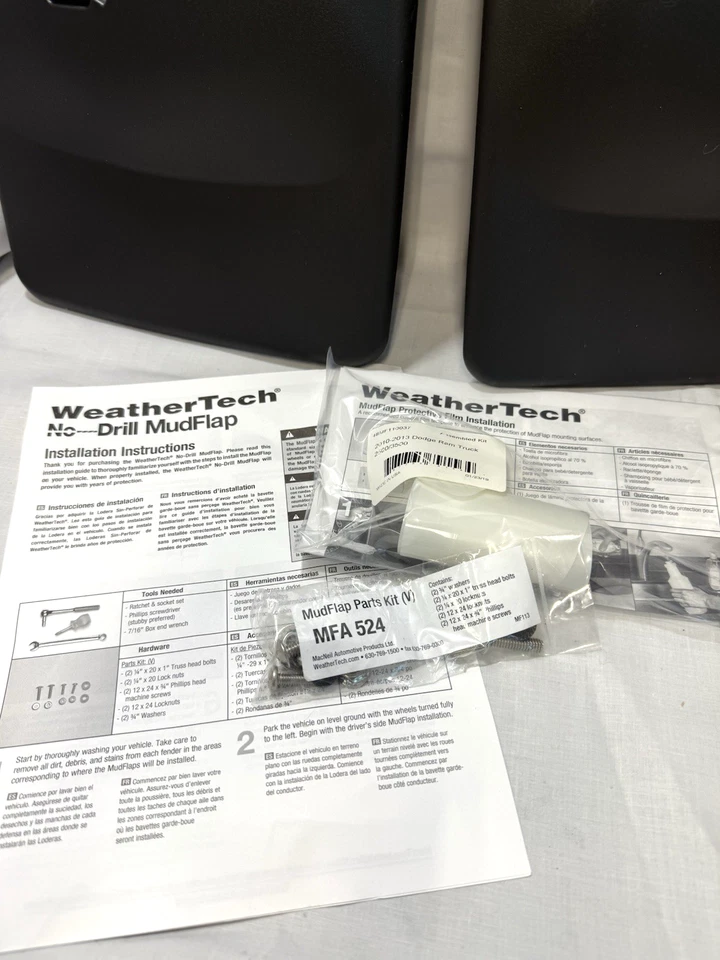 Camión Ram Weather Tech sin taladro 110037 negro 2500/3500 2010-2013 Foto 2 de 4