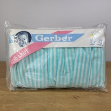 Vintage Gerber Crib Skirt 28X52 Mattress  Gerber Bear Collection - Made in USA