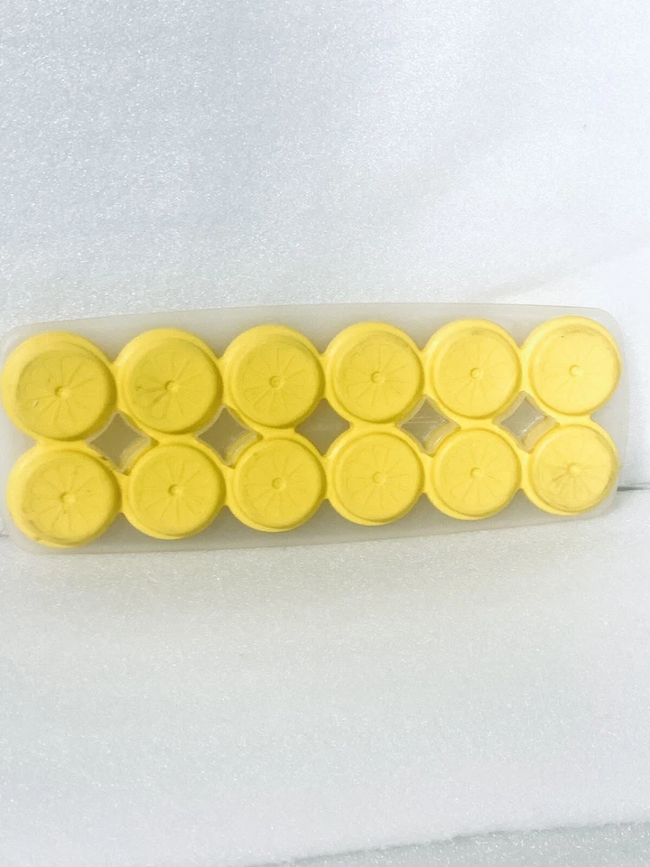 Trudeau желтые точки (заполнить лимонным соком) силиконовый лоток для льда делает 12 дисков - Изображение 3 из 4