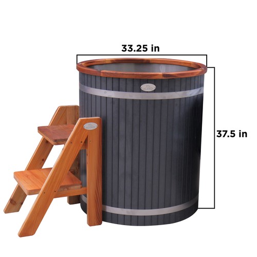 ALEKO Kältetherapie 1 Person Eisbad 118 Gallonen Kalteintauchen 37,5 H x 33,25 T Zoll - Bild 10 von 11