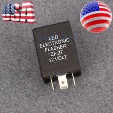 5-Pin EP27 FL27 LED Flasher Relay Fix For LED Turn Signal Light Hyper Flash USA