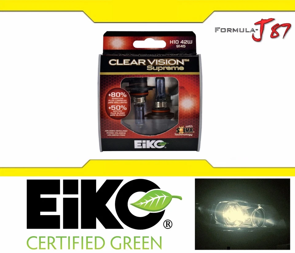 Eiko ClearVision Supreme H10 9145 42W Two Bulbs Fog Light Replacement Lamp  DOT - Image 2 of 4