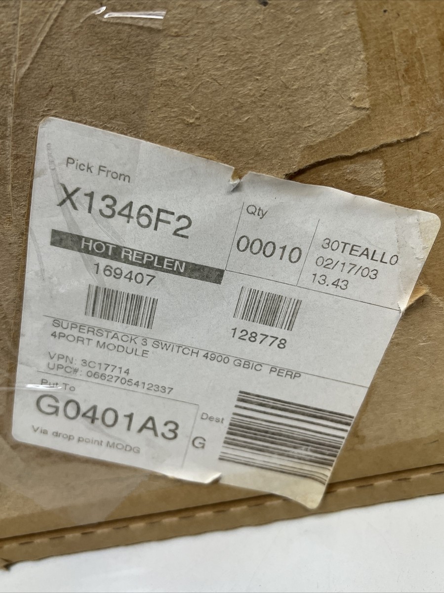 3Com 3C17714 SuperStack 3 Switch 4900 GBIC Module | eBay