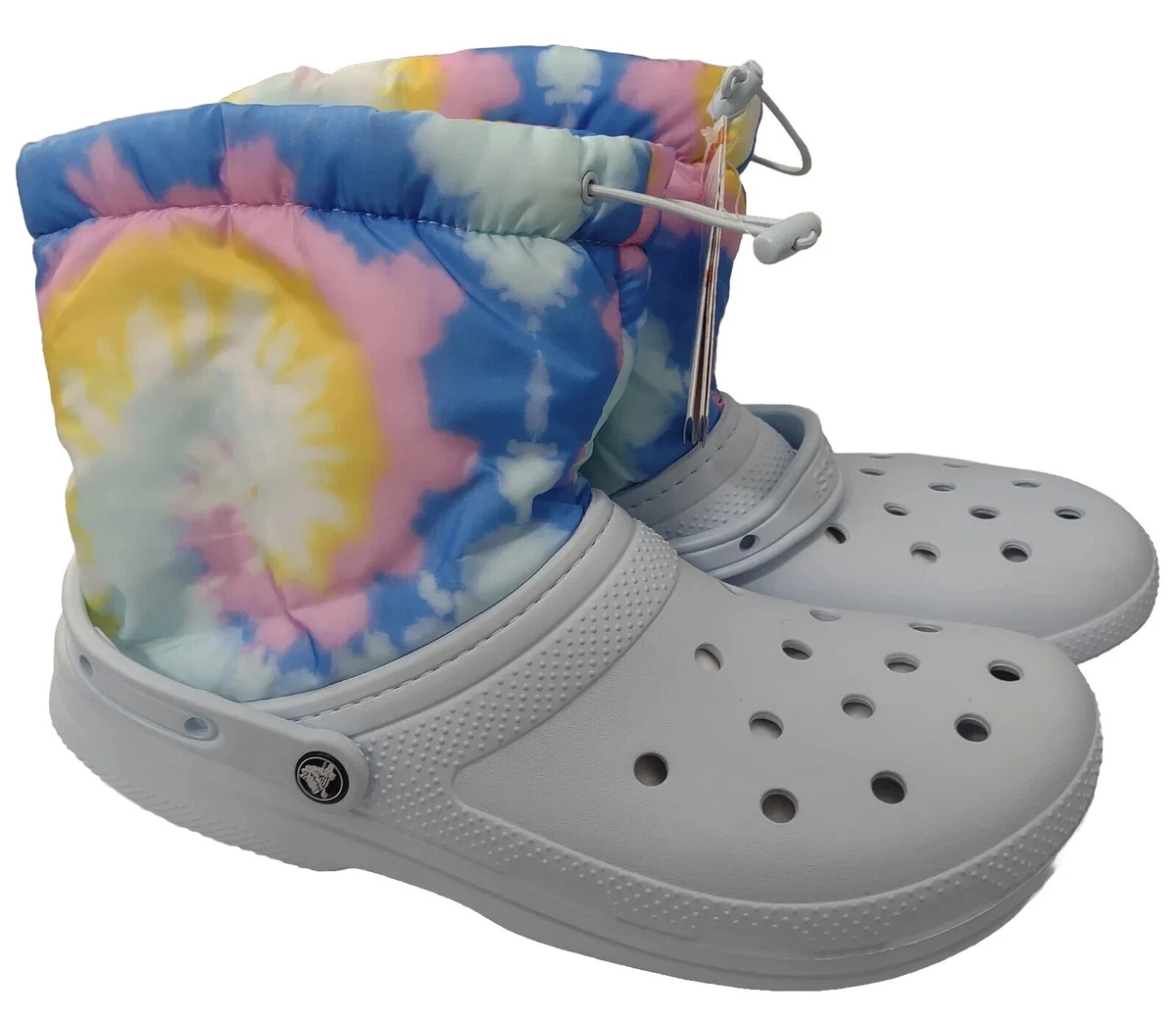 Lined mineral blue crocs sales