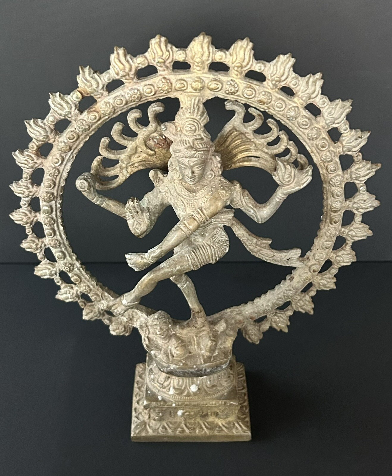 LARGE 11” Dancing Hindu God Shiva Nataraja Bronze Statue Sculpture 5 LBS