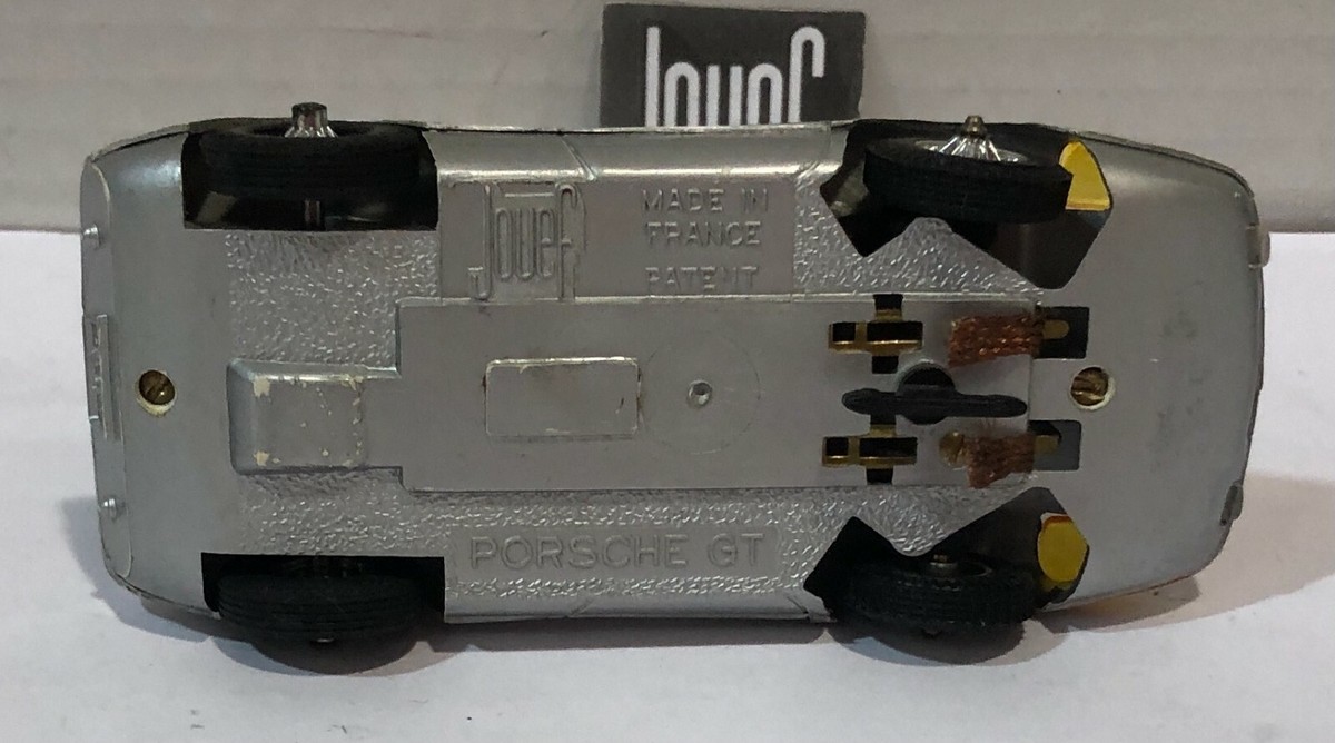 La Porsche GT Grise Miniature Pour Circuit Routier Jouef Au 1 43e Incomplete 11902