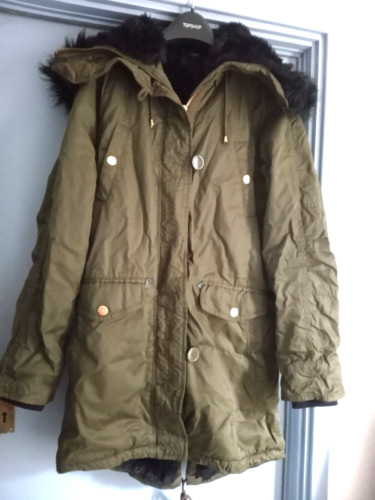 Women's coat size 6 khaki fishtail parka warm Tops