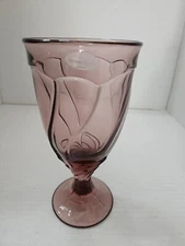 Noritake Sweet Swirt Cranberry Iced Tea Goblet NEW