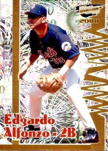 2000 Revolution Edgardo Alfonzo 22/99 Premiere Date #90 New York Mets - 第 1/2 張圖片