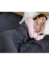 Anxiety Weighted Blanket 15 Lbs Twin Size Premium Cotton Glass Beads