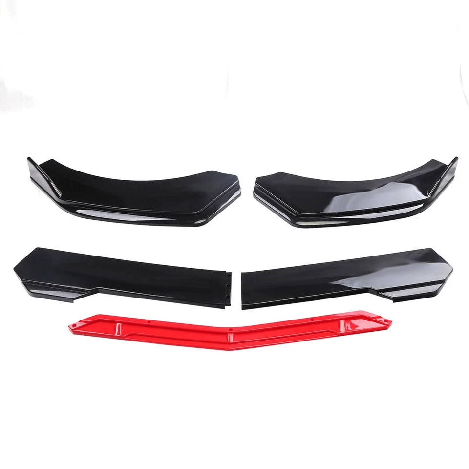 For Chevrolet Silverado 1500 Front Bumper Lip Spoiler Splitter Body +Strut Rods - Image 4 of 4