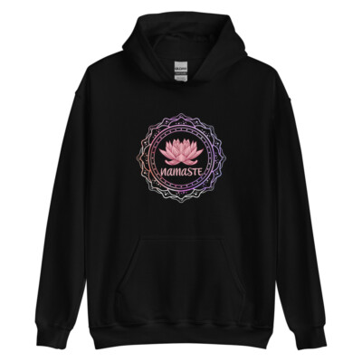 Namaste Lotus Flower Namaste Meditation Yoga Lovers Gift Hoodie