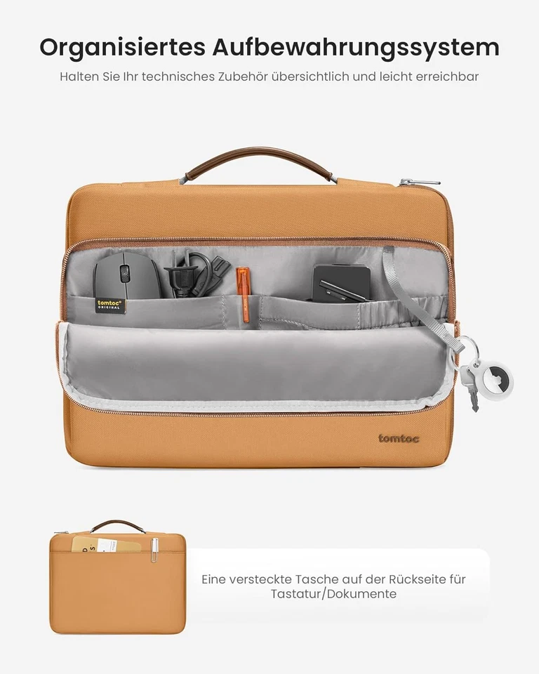 Tomtoc 15,6 Zoll Rundumschutz Tasche Hülle Aktentasche für 15 15.6 Zoll HP Dell - Bild 4 von 4