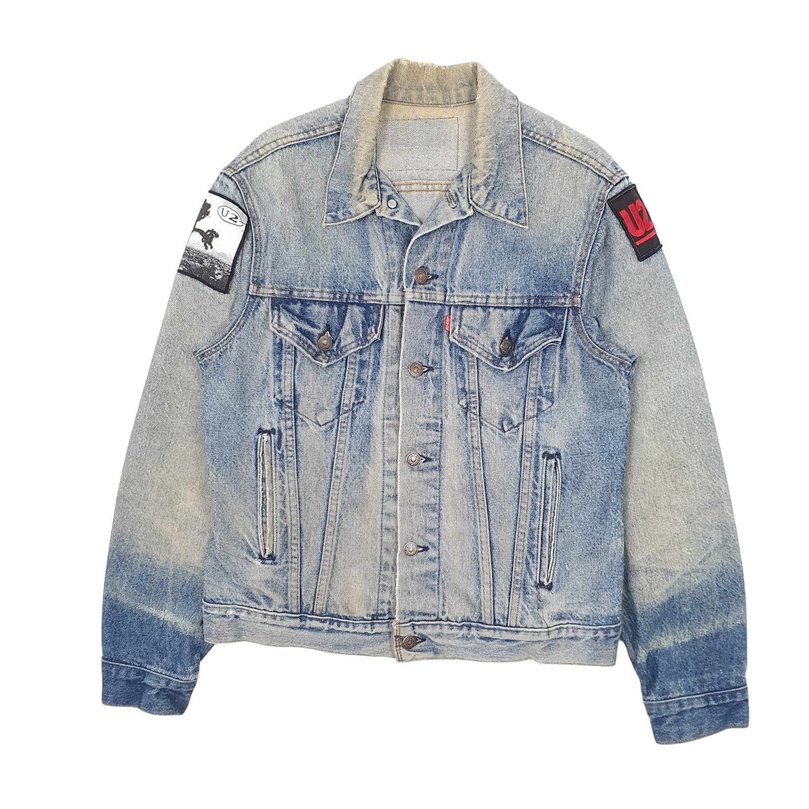 LEVIS Denim Jacket Coat Type 3 Trucker Vintage Made in USA Band Mens S