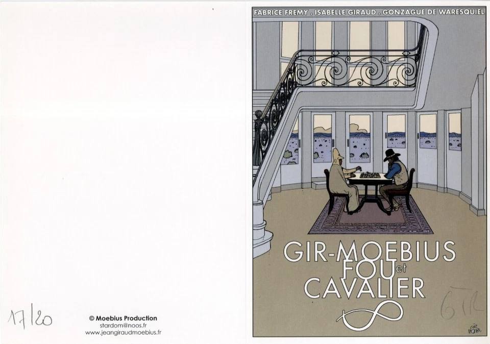 GIRAUD MOEBIUS FOU ET CAVALIER DOUBLE VOLET - 20 ex. n° /signés - Photo 1/1