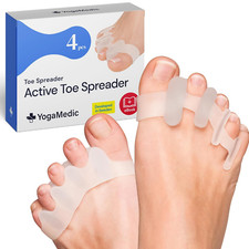 Toe Spacers Toe Separators for Overlapping Toes 4 Pcs- Improved Silicone Bunion