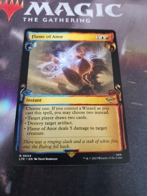 Mtg. Flame of Anor. Showcase Scrolls. The Lord of the Rings. Nm | eBay