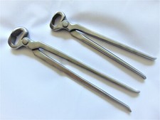 FARRIERS HOOF TOOLS NIPPER CUTTER TRIMMER HORSE SHOE PULLER HALF ROUNDED JAW