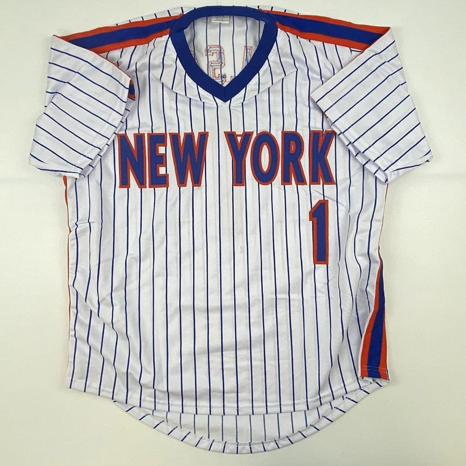 Autographed/Signed MOOKIE WILSON New York Pinstripe Baseball Jersey JSA COA Auto - Image 4 of 4