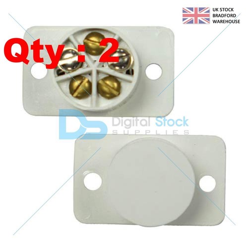 2 Sets Burglar Alarm Door Contacts, White Flush Quickfit Contact Type eBay