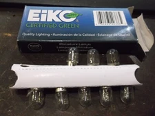 LOT OF 8 NIB EIKO 1835 MINIATURE LAMPS LIGHT BULBS (BIN160)