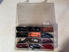 Plano Case with Assorted Soft Plastic Fishing Lure Lot Worms, Lizards,  Lot 13