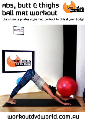 Pilates EXERCISE DVD - Barlates Body Blitz ABS & LEGS PILATES BALL MAT ...