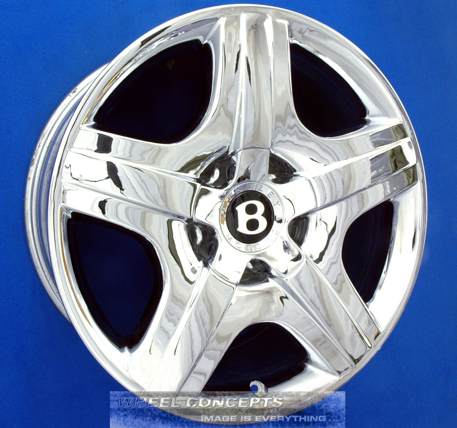 BENTLEY CONTINENTAL GT 19 INCH CHROME WHEEL RIM 1 SINGLE 19X9.0 RARE 3W0601025H